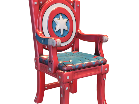 Heroic Shield Chair 3D Model