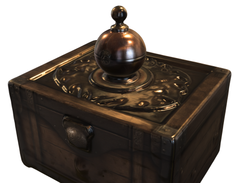 Mysterious Antique Puzzle Box 3D Модель