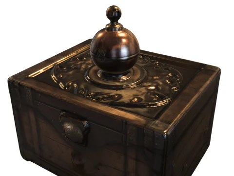 Mysterious Antique Puzzle Box 3D Model