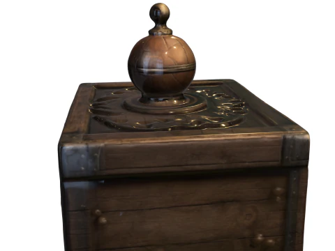 Mysterious Antique Puzzle Box 3D Model