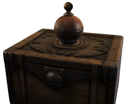 Mysterious Antique Puzzle Box 3D Model