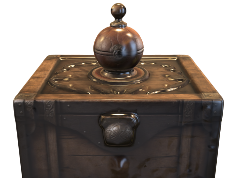 Mysterious Antique Puzzle Box 3D-Modell