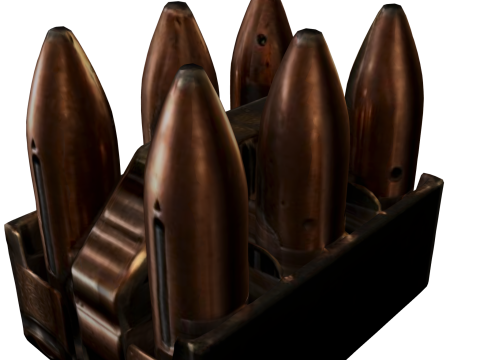 Steampunk Large Bullet Ammo 3D Модель