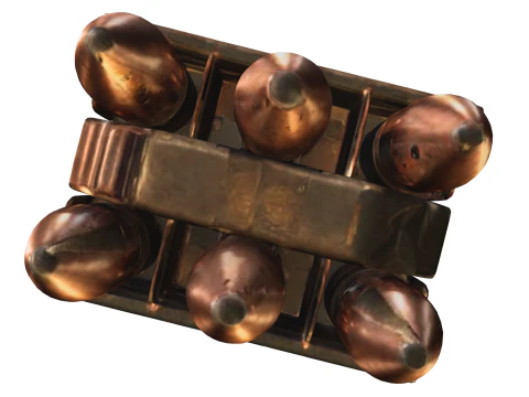 Steampunk Large Bullet Ammo 3D Model