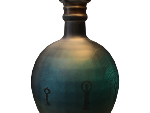 Mystic Magic Potion Bottle 3D Model