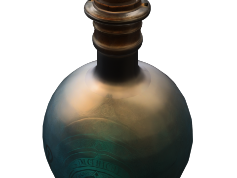 Mystic Magic Potion Bottle 3D Model