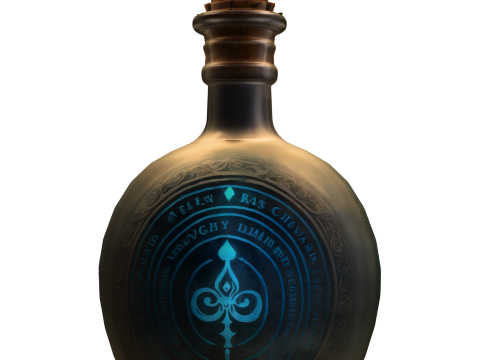 Mystic Magic Potion Bottle 3D Model