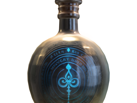 Mystic Magic Potion Bottle 3D Model