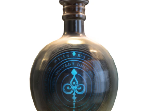 Mystic Magic Potion Bottle 3D Model