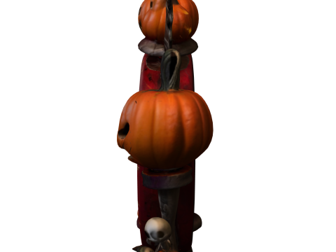 Haunted Halloween Clock 3Dモデル