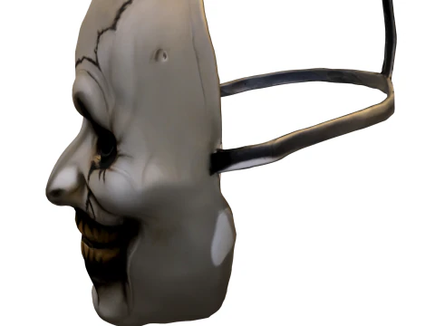 Sinister Grinning Mask 3D Model
