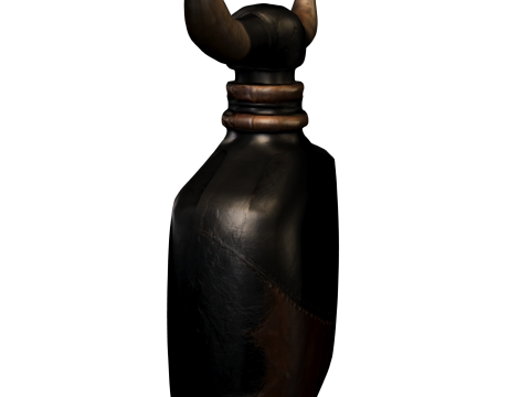 Black Horned Bottle 3D Модель