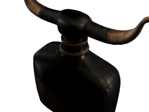 Black Horned Bottle 3D Model