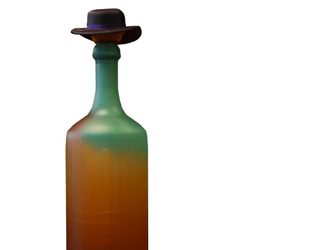 Enchanted Cowboy Bottle 3D Model
