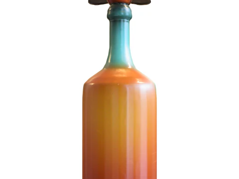 Enchanted Cowboy Bottle 3D Model