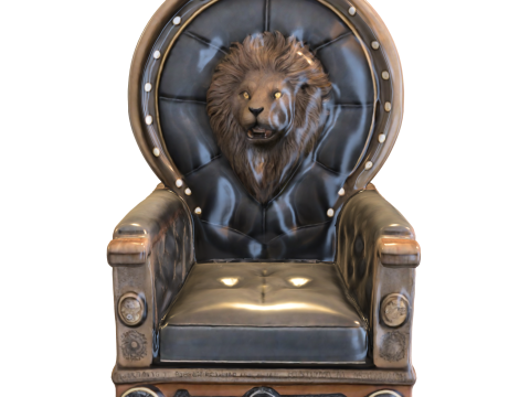 Royal Lion Throne 3D Модель