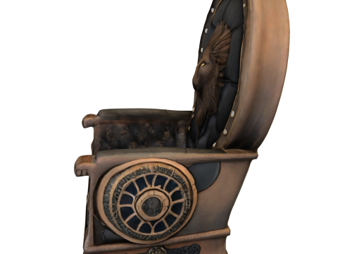 Royal Lion Throne 3D 모델