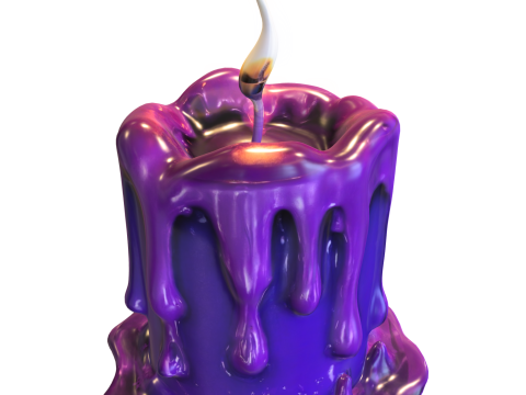 Mystic Dripping Candle 3D Модель