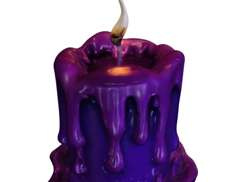 Mystic Dripping Candle 3D Model
