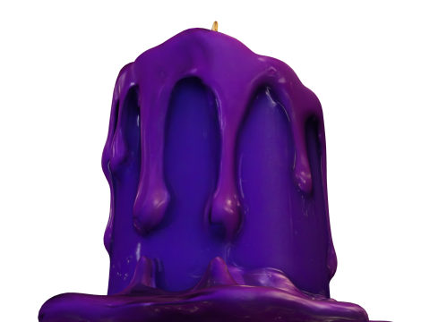 Mystic Dripping Candle 3D Model
