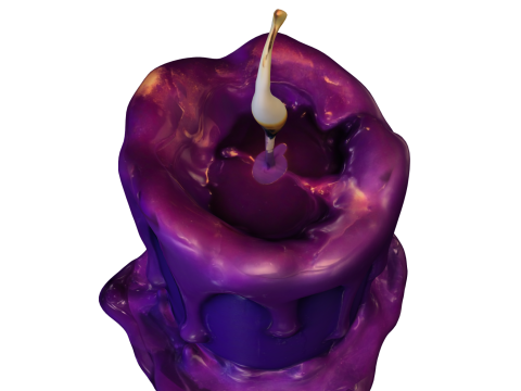 Mystic Dripping Candle 3D Model