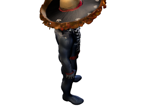 Day of the Dead Warrior 3D Model