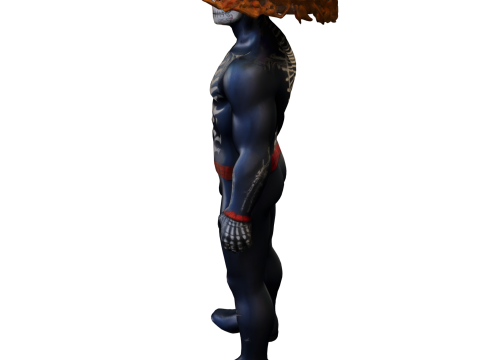 Day of the Dead Warrior 3D Model
