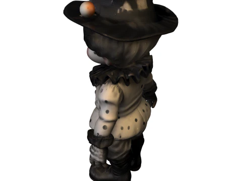 Vintage Pierrot Clown 3D Model