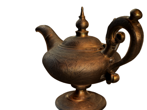 Mystical Genie Lamp 3D 模型