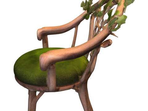 Enchanted Nature Throne 3D Model