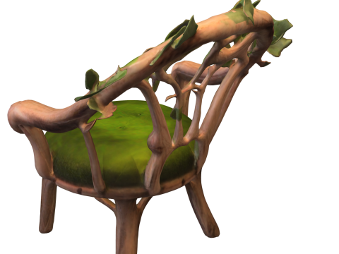 Enchanted Nature Throne 3D Model