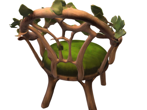 Enchanted Nature Throne 3D Model