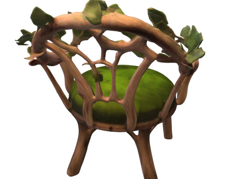 Enchanted Nature Throne 3D Model