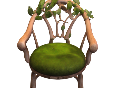 Enchanted Nature Throne 3D Model
