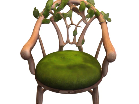 Enchanted Nature Throne 3D Model