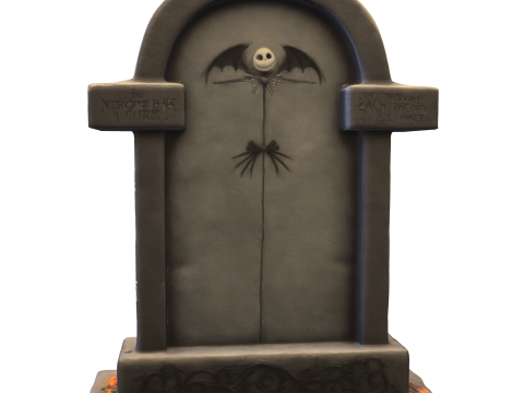 Gothic Tombstone 3D Model