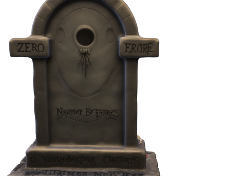 Jack-O-Lantern Gravestone Halloween 3D Model