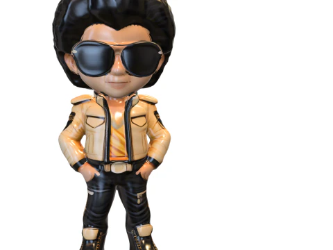 Stylized Pop Icon Characte 3D Model