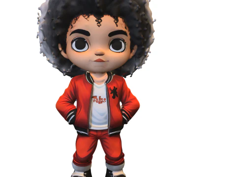 Stylized Chibi Character 3D Model