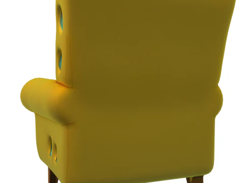 Sponge Armchair Cartoon Themed 3D Model