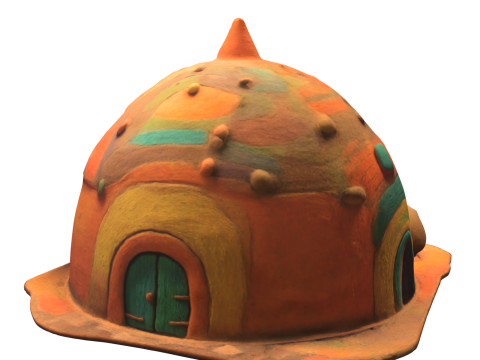 Fantasy Dome House 3D Model