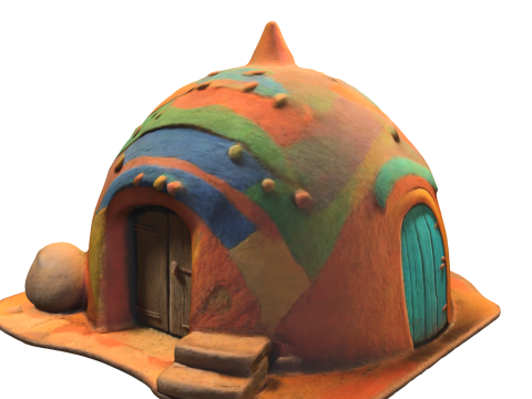 Fantasy Dome House 3D Model