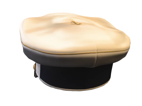 Elegant Navy Captain Hat 3D Model