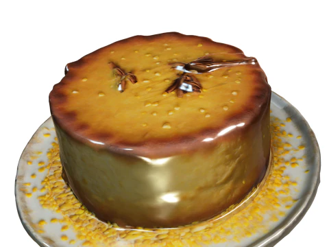 Delicious Cheesecake 3D Model