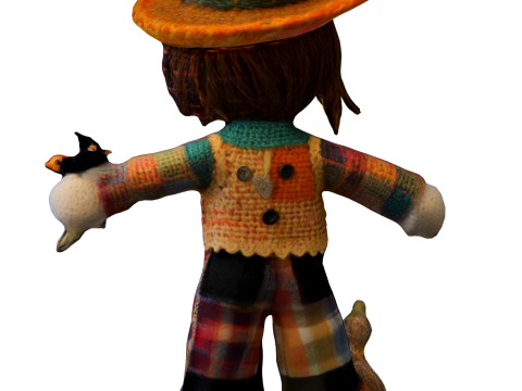Scarecrow Doll 3D Model