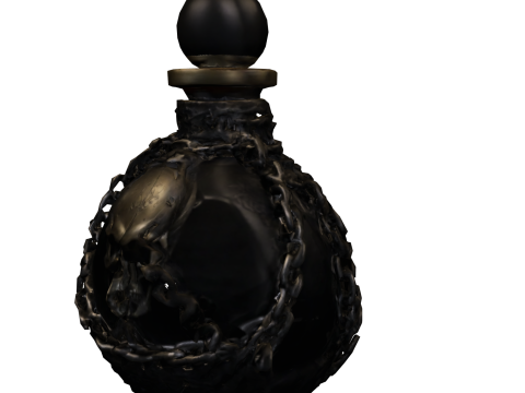 Cursed Skull Potion Bottle 3D Модель