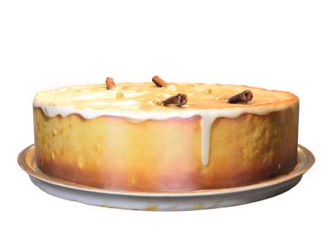 Realistic Cheesecake 3D Model