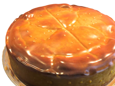 Cornbread Pie - Game Asset 3D Model