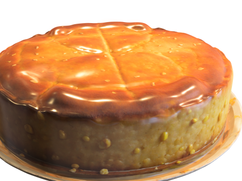 Cornbread Pie - Game Asset 3D-Modell