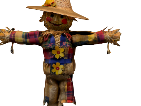 Stylized Scarecrow 3D 모델